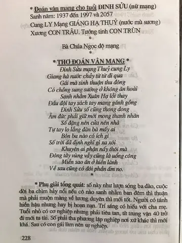 Tử Vi Tướng Số Trọn Đời