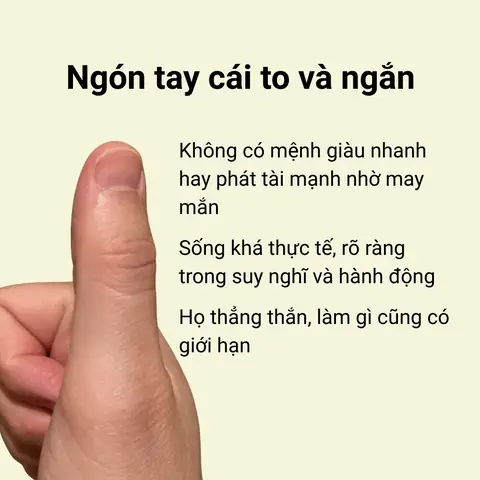 Tướng Đàn Ông Ngón Tay Dài