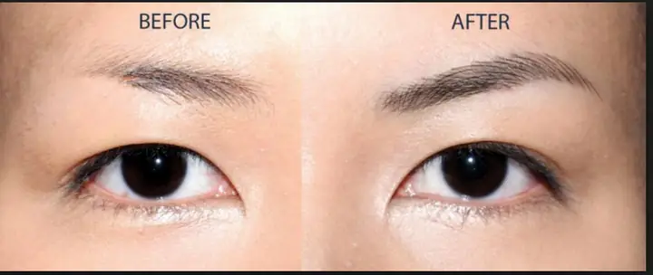 Tướng Lông Mày Đàn Ông Đầu Đậm Đuôi Nhạt