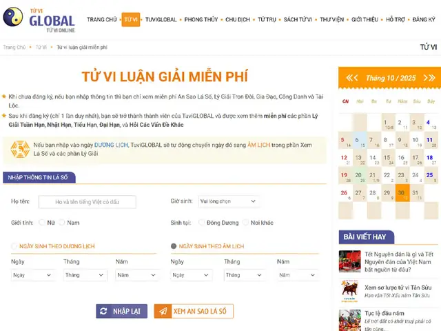 Xem Tử Vi Tướng Số Miễn Phí Xem Tử Vi Tướng Số Miễn Phí